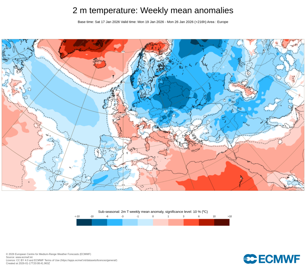 Temporais Atlânticos, anomalia térmica, e um forte nevão devem marcar o tempo esta semana, 19 a 25 de janeiro de 2026 - se está farto de frio e chuva, temos más notícias... Temperaturas em Portugal devem ficar abaixo da média esta semana, em todo o território