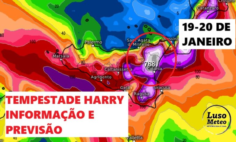 Tempestade Harry pode causar inundações catastróficas no Sul de Itália, com mais de 500lm2 em 2 dias - Saiba que países serão mais afetadas por este forte temporal Mediterrânico