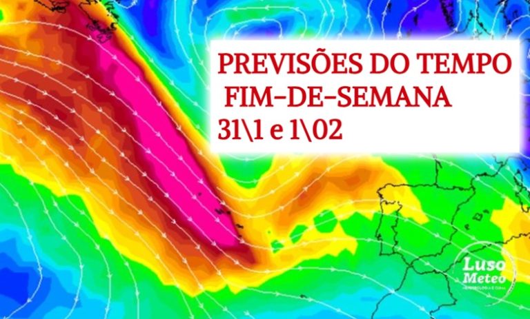 “Jetstream” muito intenso e afastamento do anticiclone continuam a provocar situações de mau tempo em Portugal – conheça a previsão do tempo no fim-de-semana, 31 de janeiro e 1 de fevereiro "Jetstream" muito intenso e afastamento do anticiclone continuam a provocar situações de mau tempo em Portugal - conheça a previsão do tempo no fim-de-semana, 31 de janeiro e 1 de fevereiro