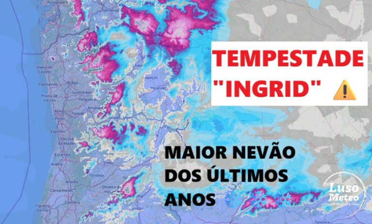 Depressão Ingrid - Maior tempestade de neve dos últimos 20 anos? Condições meteorológicas raras em Portugal - saiba como estará o tempo na sexta - 23 de janeiro de 2026