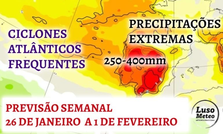“Rios” de chuva, com o jato polar ativo e ciclones constantes no Atlântico – é esta a previsão do tempo esta semana, 26 de janeiro a 1 de fevereiro "Rios" de chuva, com o jato polar ativo e ciclones constantes no Atlântico - é esta a previsão do tempo esta semana, 26 de janeiro a 1 de fevereiro
