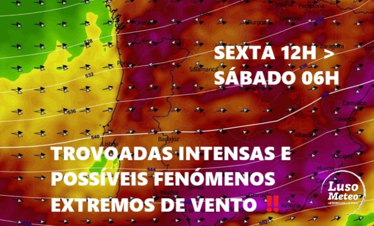 Próximas horas com trovoadas e possibilidade de fenómenos de vento extremo, para além do nevão histórico - saiba os locais que podem ser mais afetados entre 23 e 24 de janeiro