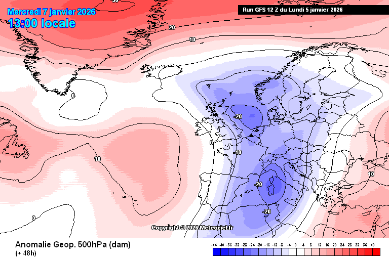 Anticiclone a manter o tempo estável nas Ilhas - muito frio no Continente Europeu!