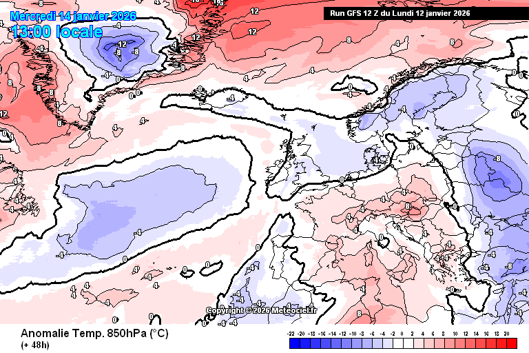 Aproveite o tempo mais seco, antes de uma nova mudança brusca, com jato polar meridional, que nos pode conduzir ao "melhor" do Inverno... saiba a previsão do tempo na quarta, 14 de janeiro de 2026 Temperaturas ligeiramente abaixo da média na Madeira, ao contrário dos Açores