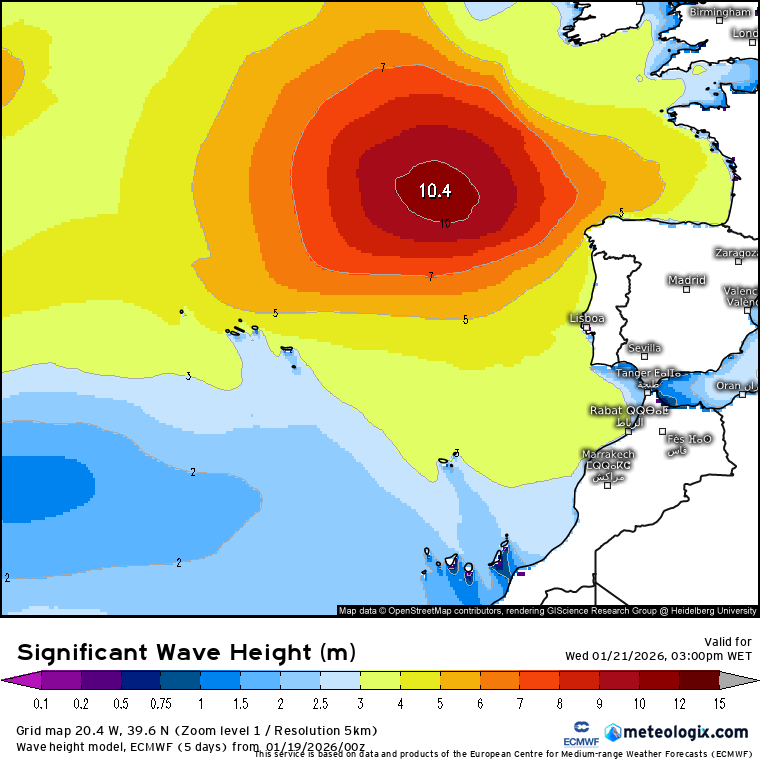 Depressão marca o tempo na quarta, 21 de janeiro em Portugal, mas as temperaturas sobem bastante - saiba as regiões onde vai haver mais chuva e vento - previsão meteorológica completa Forte agitação marítima na quarta-feira