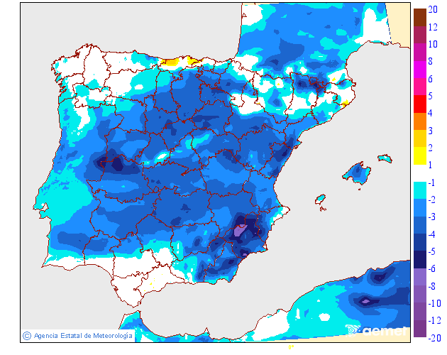Depois de alguns dias em subida, verificamos uma descida das temperaturas nesta quinta