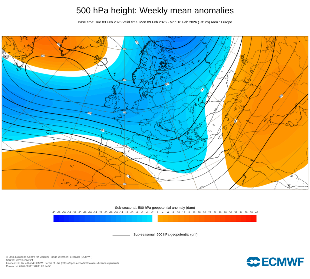 Os primeiros sinais do surgimento das altas pressões nas previsões subsazonais ECMWF
