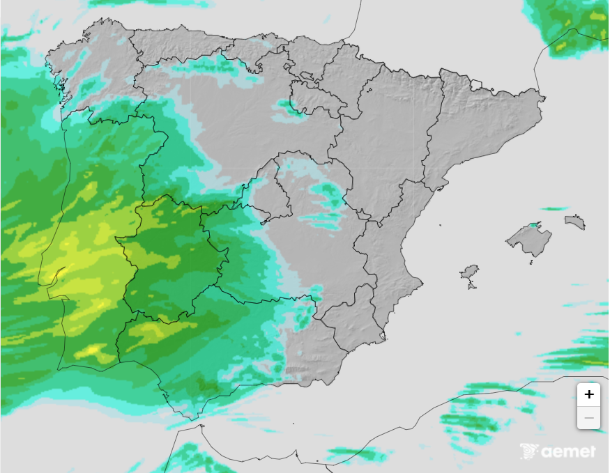 Tempestade Marta - Ciclone muito intenso, com rajadas superiores a 140km/h e chuva torrencial no sábado - saiba como estará na sua região Chuva muito intensa durante a manhã - Harmonie-AEMET