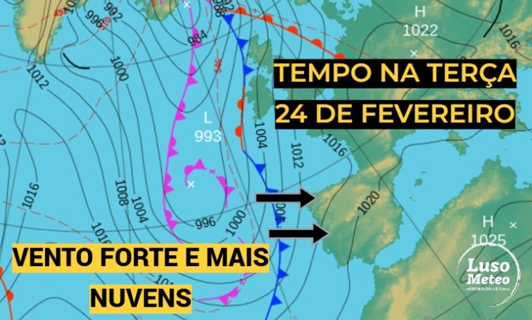 Mais nuvens e vento forte, além das poeiras – saiba como estará o tempo na terça, 24 de fevereiro de 2026 Mais nuvens e vento forte, além das poeiras - saiba como estará o tempo na terça, 24 de fevereiro de 2026