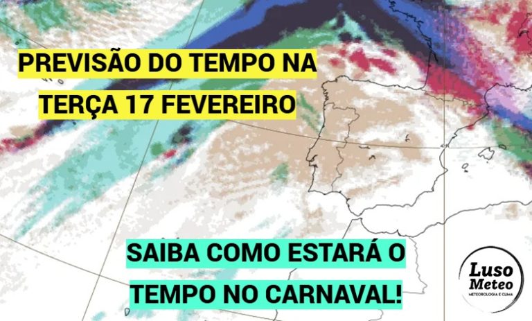 Carnaval molhado? O anticiclone não consegue bloquear as frentes Atlânticas (ainda) – previsão do tempo na terça, 17 de fevereiro de 2026 Carnaval molhado? O anticiclone não consegue bloquear as frentes Atlânticas (ainda) - previsão do tempo na terça, 17 de fevereiro de 2026
