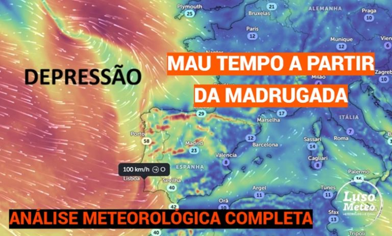 Madrugada de mau tempo em Portugal – frente fria deve trazer ventos fortes, chuva forte e trovoadas – saiba quais as regiões mais afetadas (2 de fevereiro) Madrugada de mau tempo em Portugal - frente fria deve trazer ventos fortes, chuva forte e trovoadas - saiba quais as regiões mais afetadas (2 de fevereiro)