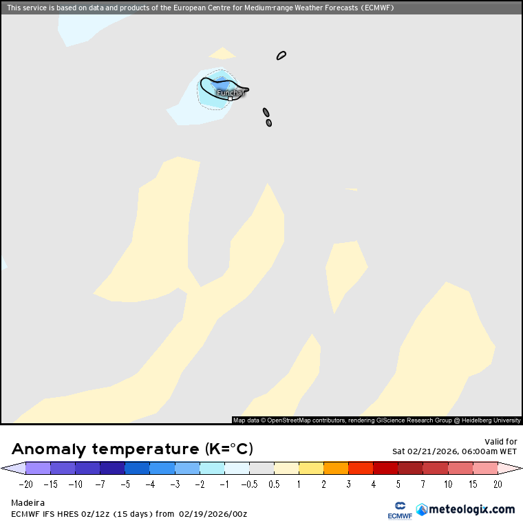 Temperaturas até 25ºC e muito sol, num fim-de-semana Primaveril - aproveite, não dura muito - tempo no fim-de-semana 21-22 de fevereiro As temperaturas no arquipélago da Madeira tendem a estar um pouco abaixo da média - sobretudo as mínimas