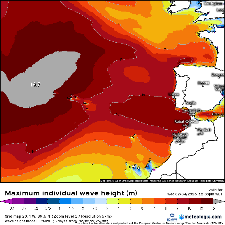 Depressão Atlântica traz vento forte a todo o país, chuva e um nevão nas montanhas - saiba as previsões do tempo em Portugal nos dias 3-4 de fevereiro Ondulação máxima muito significativa nesta quarta-feira