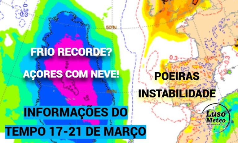 Frio intenso nos Açores, e neve em locais pouco comuns… e poeiras em Portugal Continental – depressão Therese tem muitas caras (17-18 de março de 2026) Frio intenso nos Açores, e neve em locais pouco comuns... e poeiras em Portugal Continental - depressão Therese tem muitas caras (17-18 de março de 2026)