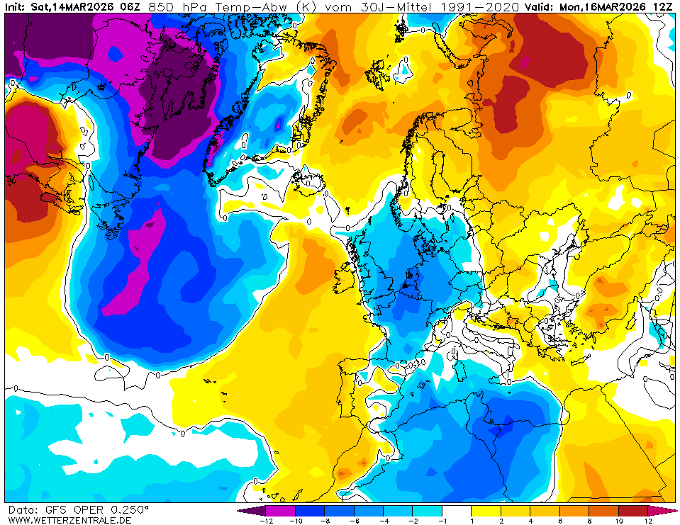 Temperatura acima da média em Portugal Continental, enquanto uma massa de ar frio se aproxima dos Açores