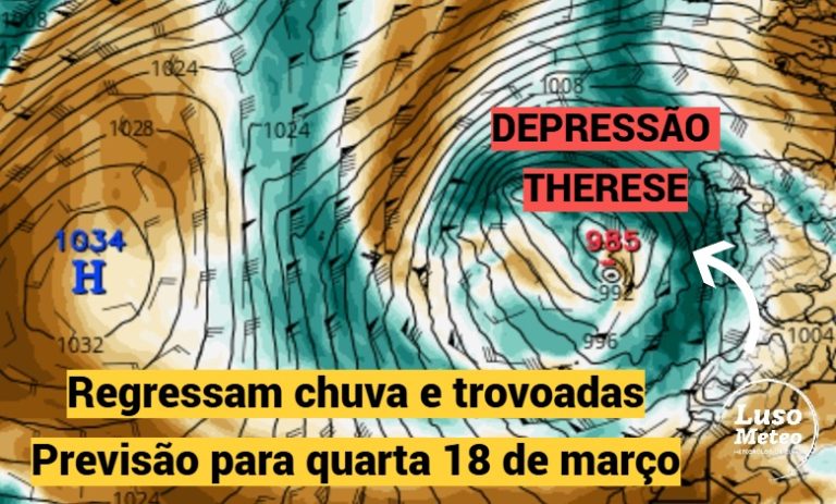 Mudança de tempo - chuva e trovoadas logo a partir da madrugada - saiba a previsão do tempo na quarta, 18 de março de 2026