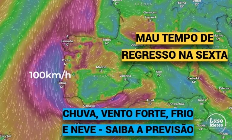 Mau tempo de regresso, com ventos até 100km/h, frio, chuva e neve (e mar muito agitado!) – saiba como estará o tempo na sexta, 6 de março, na sua região! Mau tempo de regresso, com ventos até 100km/h, frio, chuva e neve (e mar muito agitado!) - saiba como estará o tempo na sexta, 6 de março, na sua região!
