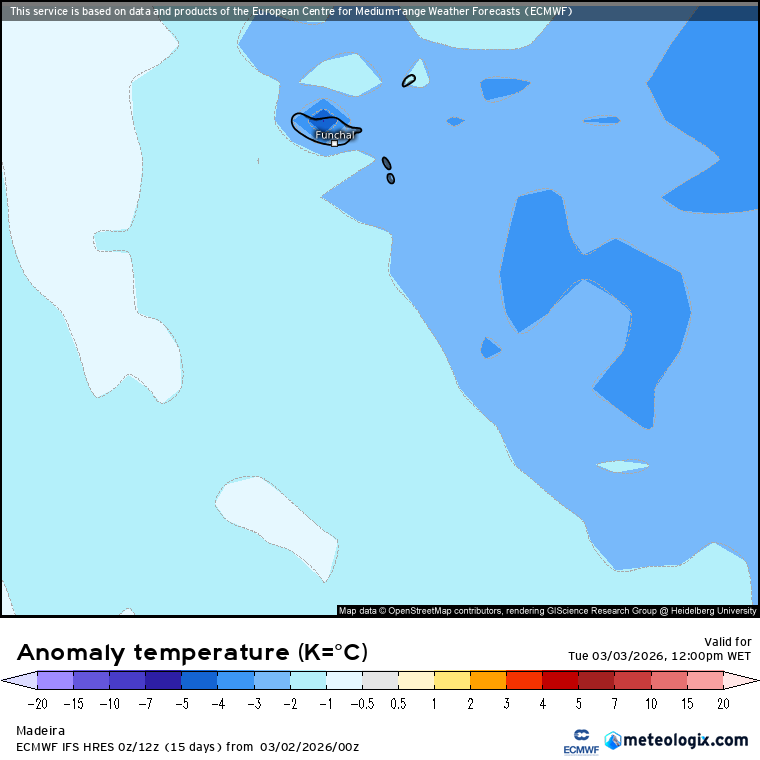 Perturbação ciclónica provoca vento muito forte na Madeira (e neve), e poeiras e subida das temperaturas no Continente - depressão Regina afeta Portugal de formas diferentes - previsão do tempo na terça, 3 de março Mais frio na Madeira nesta terça-feira!