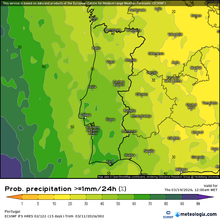Uma depressão deverá trazer uma mudança drástica do regime atmosférico por volta de 18 de março - O que se espera no tempo em Portugal? Mais de 50% dos cenários mostram precipitação com a chegada desta depressão - mas ainda tudo é possível, a previsão é complexa!