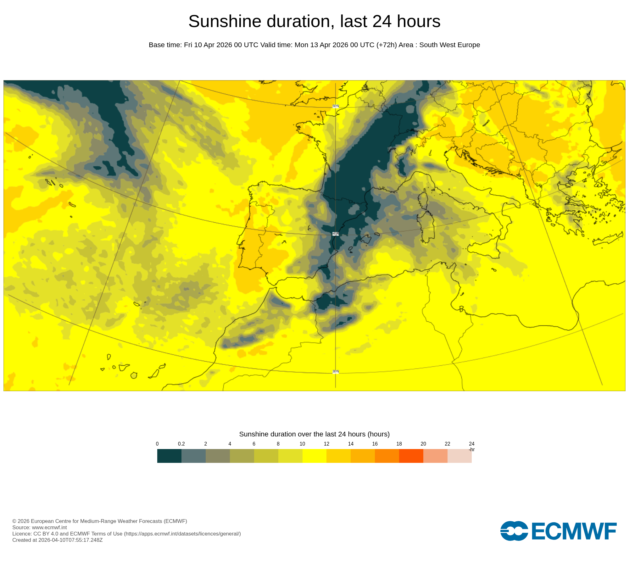 Temperaturas descem mais e podem ser negativas em alguns locais, com vento, gelo e geada - saiba a previsão do tempo no domingo, 12 de abril! Número de horas de sol previstas para este domingo