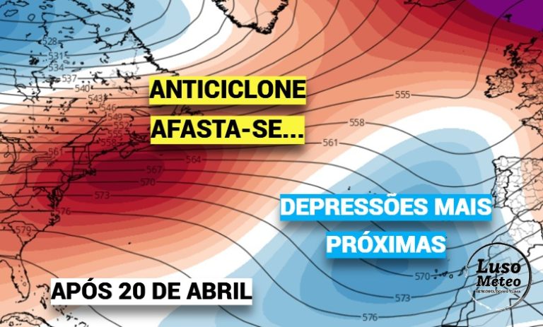 A atmosfera vai "virar" completamente depois de 20 de abril, com as depressões Atlânticas mais próximas e o bloqueio a intensificar-se - o que pode significar?