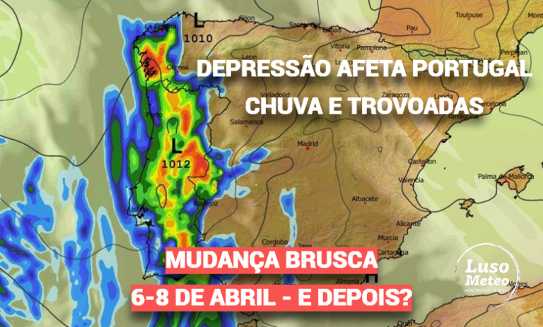 Depressão provoca trovoadas fortes e frio a partir de segunda-feira – situação de forte instabilidade e mau tempo em algumas regiões – saiba a previsão e o que pode vir a seguir Depressão provoca trovoadas fortes e frio a partir de segunda-feira - situação de forte instabilidade e mau tempo em algumas regiões - saiba a previsão e o que pode vir a seguir