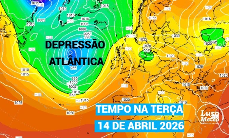 As temperaturas voltam a subir, mas há chuva prevista em várias regiões - afinal quando volta o sol? - saiba como estará o tempo na terça, 14 de abril de 2026
