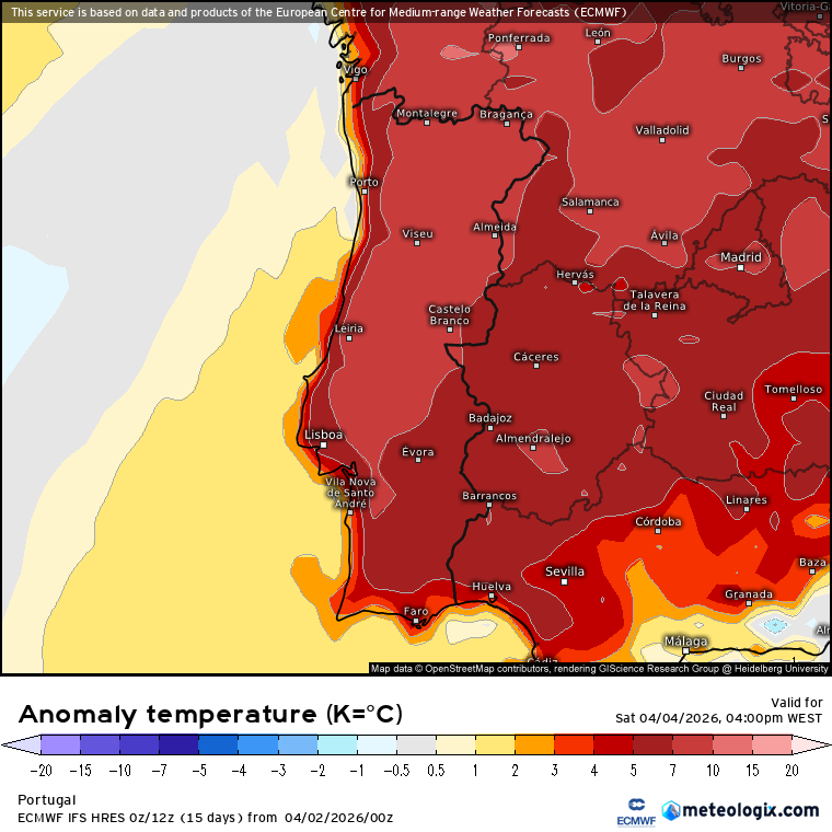 Tempo no fim-de-semana em Portugal Continental - resumo rápido: Calor!