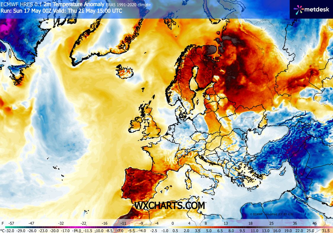 Nova reviravolta no tempo? - Uma depressão ameaça, depois do calor repentino que se aproxima - Saiba a previsão do tempo esta semana, 18 a 24 de maio de 2026 Temperaturas acima do normal no Continente e na Madeira, mais baixas nos Açores...