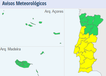 Vem aí uma madrugada "elétrica" em Lisboa e no Oeste devido a uma frente, podendo a trovoada alargar a mais regiões depois - saiba as previsões atualizadas Avisos meteorológicos IPMA para este sábado