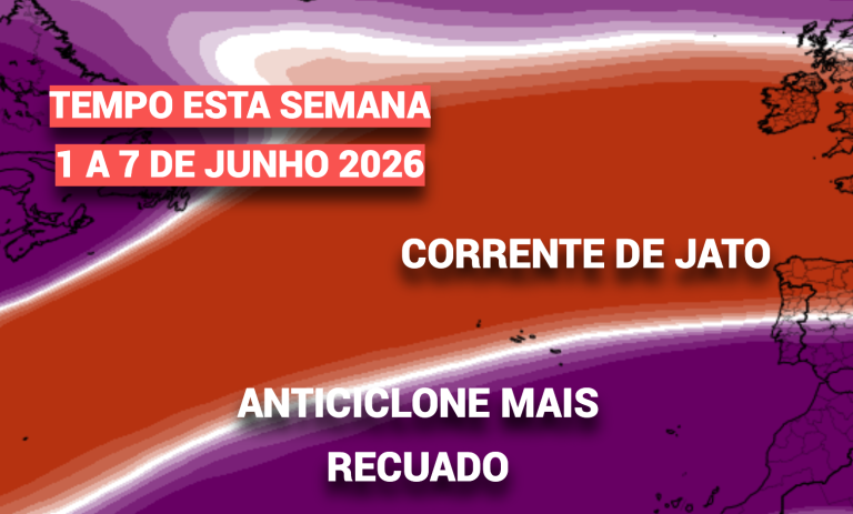 Alguma chuva e tempo mais frio, antes de novo bloqueio e nova mudança? Saiba os detalhes do tempo esta semana, 1 a 7 de junho, e o que pode vir depois!