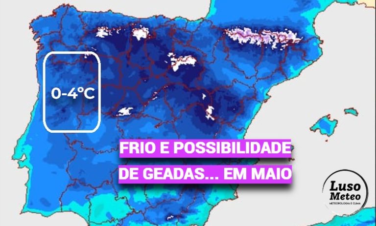 O frio continua em Maio, e até há possibilidade de geadas em alguns locais – saiba a previsão do tempo em Portugal na quarta, 6 de maio 2026 O frio continua em Maio, e até há possibilidade de geadas em alguns locais - saiba a previsão do tempo em Portugal na quarta, 6 de maio 2026