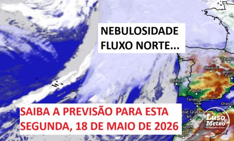 A nebulosidade continua, com a aproximação de mais uma superfície frontal, e o calor tem de esperar – saiba como será o tempo na segunda, 18 de maio A nebulosidade continua, com a aproximação de mais uma superfície frontal, e o calor tem de esperar - saiba como será o tempo na segunda, 18 de maio