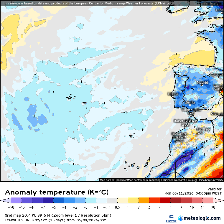 Maio com temperaturas abaixo da média continua nesta segunda