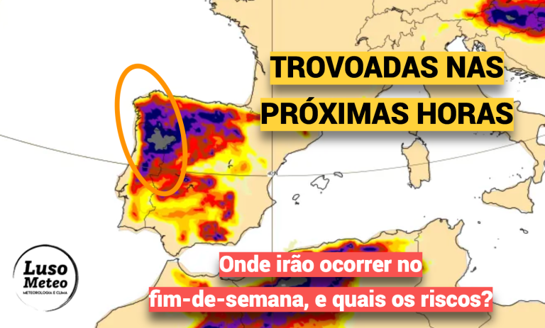 Depois do calor intenso chegam as trovoadas fortes - saiba em que regiões são mais prováveis entre o final de sexta e domingo (12-14 de junho)