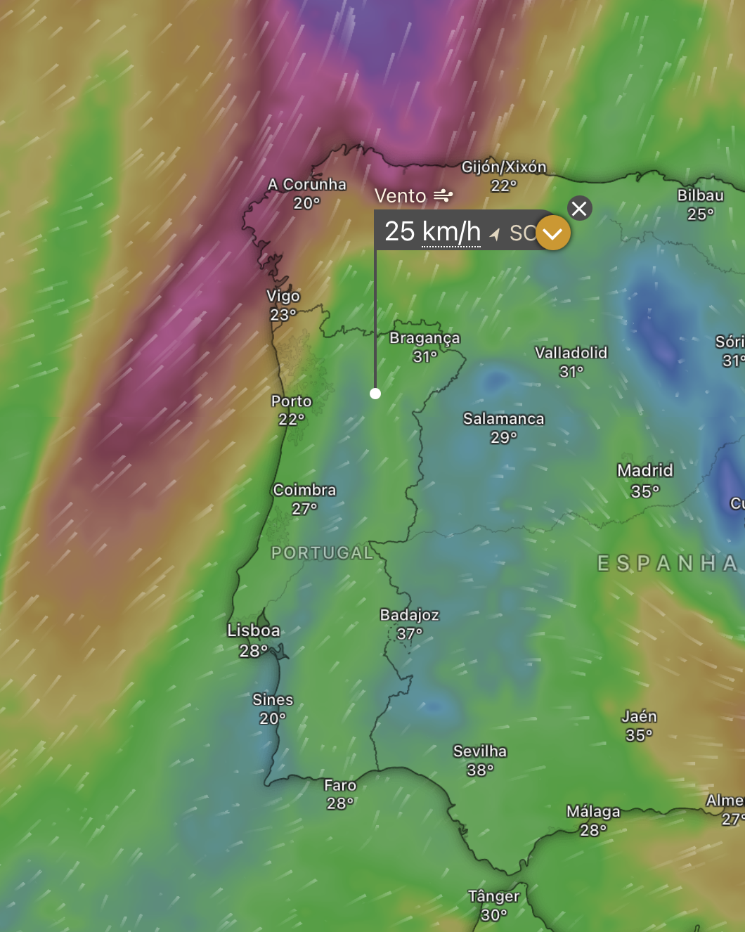 As trovoadas não dão tréguas no Interior, e podem trazer fenómenos intensos localmente - saiba a previsão do tempo na quinta, 18 de junho Vento fraco em altitude, favorecendo trovoadas com movimento muito lento
