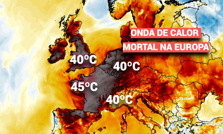 Reino Unido prepara-se para 40ºC, enquanto quase 100 milhões estão sob aviso vermelho devido à onda de calor na Europa - É quase inacreditável...