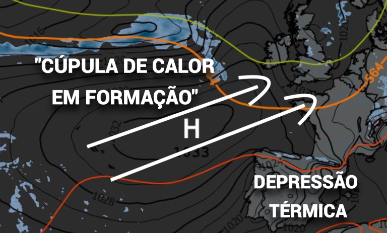 Instala-se o anticiclone, e começa a aquecer a sério (mas só em alguns locais) - tempo na terça, 30 de junho de 2026