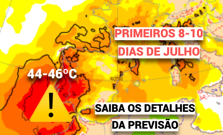 Onda de calor extremo – alerta máximo nos primeiros 8 dias de julho em Portugal – previsão atualizada Onda de calor extremo - alerta máximo nos primeiros 8 dias de julho em Portugal - previsão atualizada
