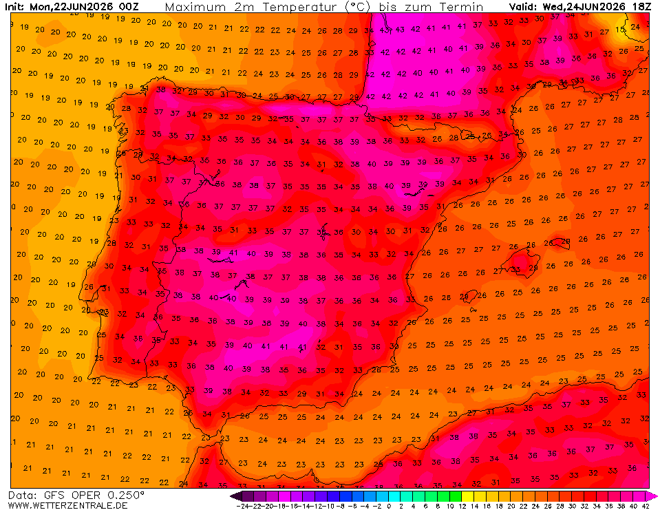 No mesmo dia que Inglaterra pode atingir 40ºC, o Alentejo pode não ir além dos 35ºC!