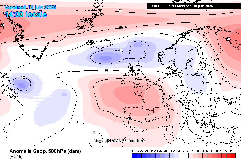 Mais de 25ºC de noite, e 40ºC até no litoral Norte - dia de calor tórrido - saiba a previsão do tempo na sexta, 12 de junho de 2026 Anticiclone sobre o Noroeste da Europa, provocando uma onda de calor em alguns locais
