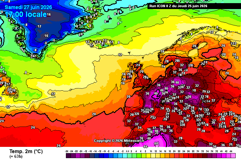 Anomalia térmica extrema: Há mais de 150 milhões sob calor recorde na Europa: Será Portugal o próximo país afetado? Sábado será um dia "absurdo" no Centro Europeu, pouco habituado a este calor! - anomalia térmica extrema