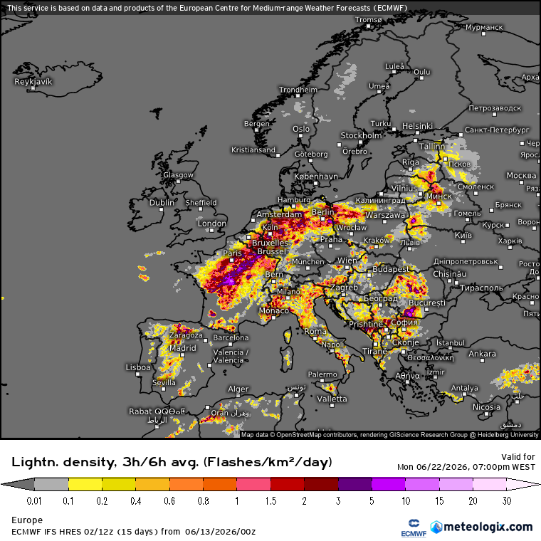 Bloqueio atmosférico na Gronelândia leva a uma forte cúpula de calor sobre a Europa na próxima semana - poderá afetar Portugal? Saiba as últimas previsões! Trovoadas intensas na Europa depois de dia 20?