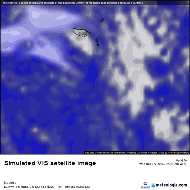 Trovoadas intensas, e temperaturas até 40ºC - saiba em que regiões - previsão do tempo na quarta, 17 de junho de 2026 Nebulosidade ocasional no arquipélago da Madeira, mas com muito sol, no geral