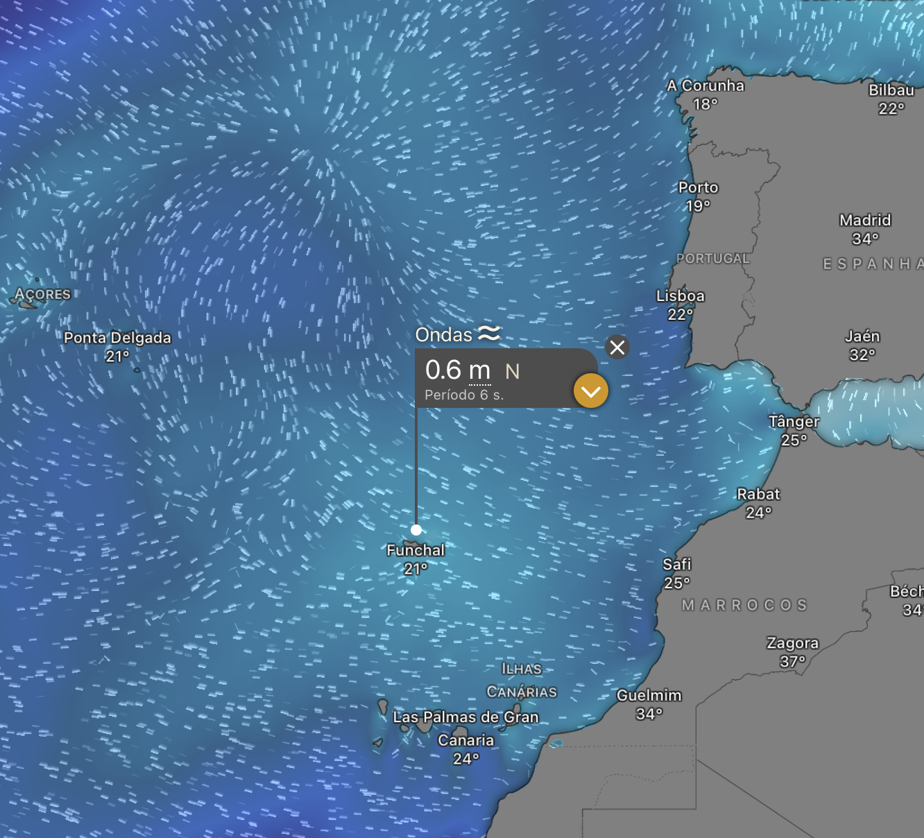 Nevoeiros persistentes e frescura - em 48H alguns locais registam menos 20ºC - saiba a previsão do tempo na terça, 7 de julho As ondas inferiores a 1 metro mostram bem a estabilidade e calma do tempo no arquipélago