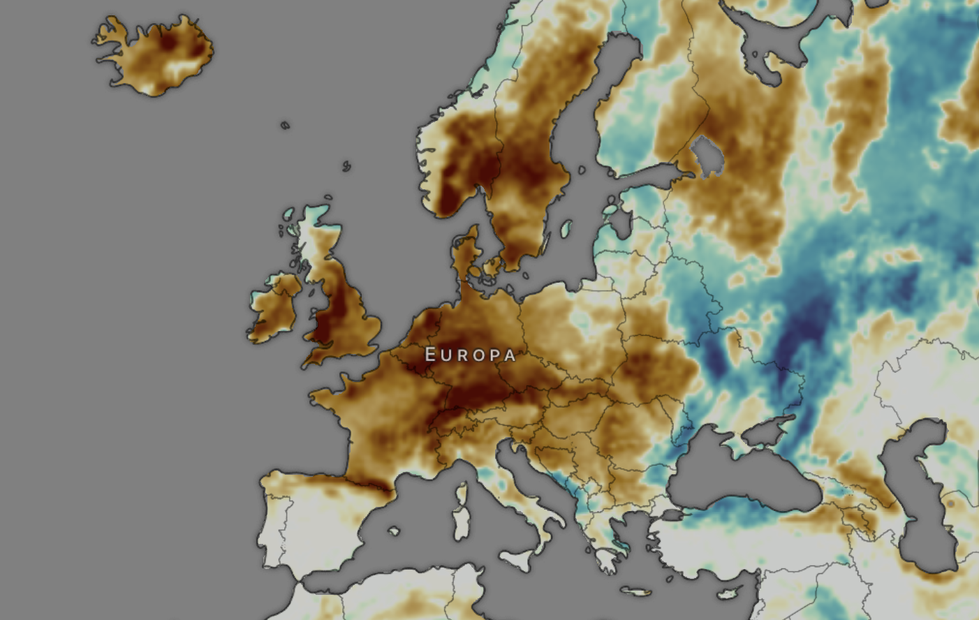 Tempestades no fim-de-semana no Sul da Europa, e a pior onda de calor do Verão de seguida - os extremos do clima... Com os solos tão secos, o risco de incêndio dispara em quase toda a Europa