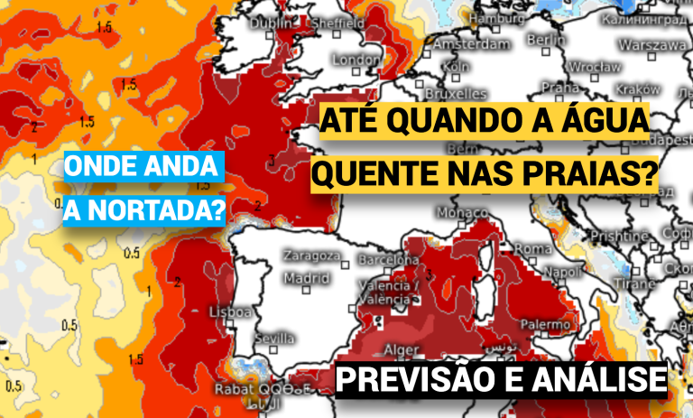Água muito quente nas praias Portuguesas – até quando? E porque é que não há nortadas em 2026? Água muito quente nas praias Portuguesas - até quando? E porque é que não há nortadas em 2026?
