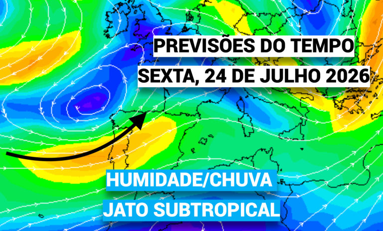 Chuva e mais vento devido a uma depressão em aproximação – previsão do tempo na sexta, 24 de julho de 2026 Chuva e mais vento devido a uma depressão em aproximação - previsão do tempo na sexta, 24 de julho de 2026