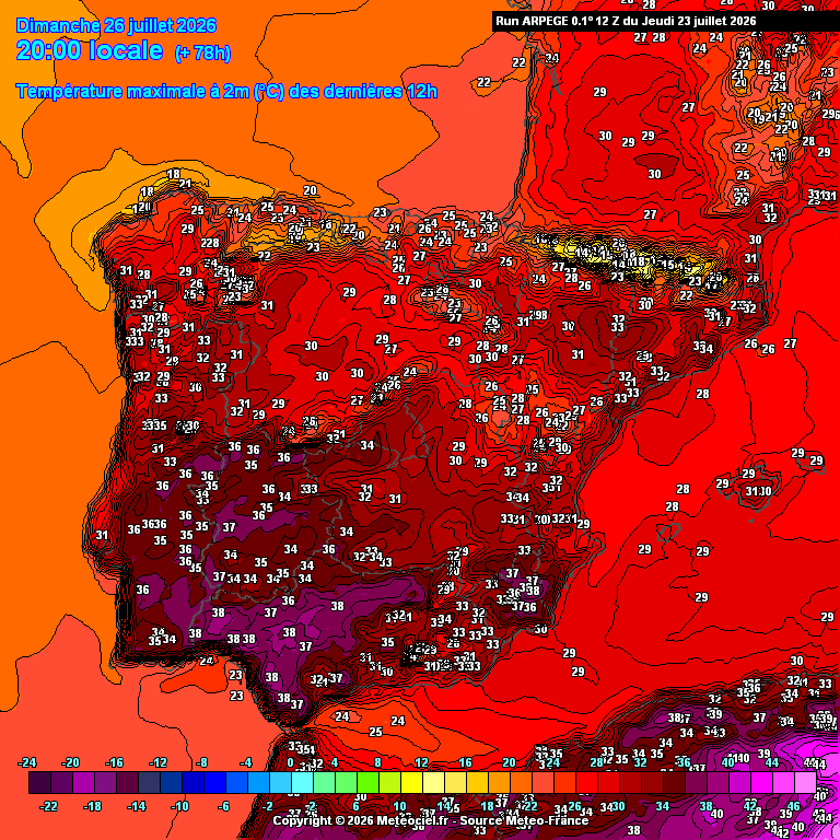 Regresso do calor no domingo...