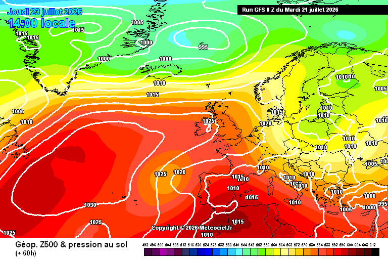 Onda de calor histórica na Europa - Espanha pode atingir 48ºC - e em Portugal? Tempo na quinta, 23 de julho Poderosa dorsal africana do anticiclone sobre Espanha, potencial calor recorde... Portugal resguardado...